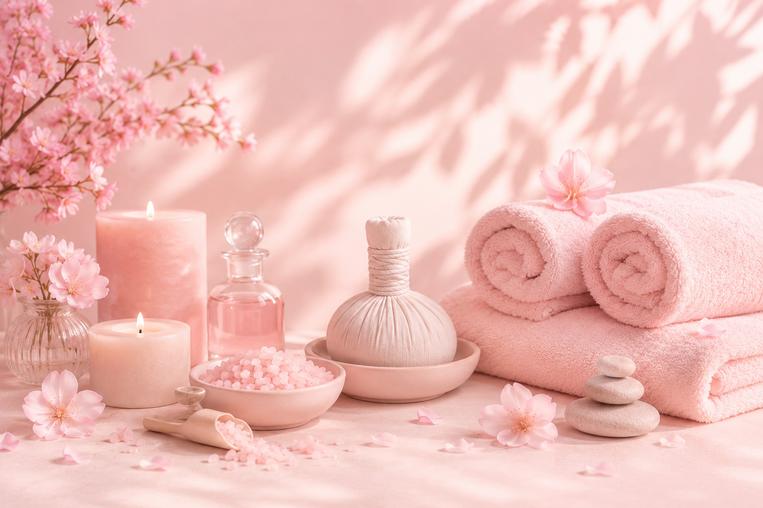 Spa and massage atmosphere